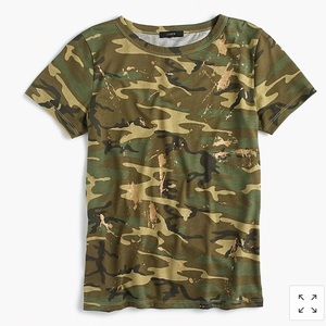 NWT J. Crew camo tee